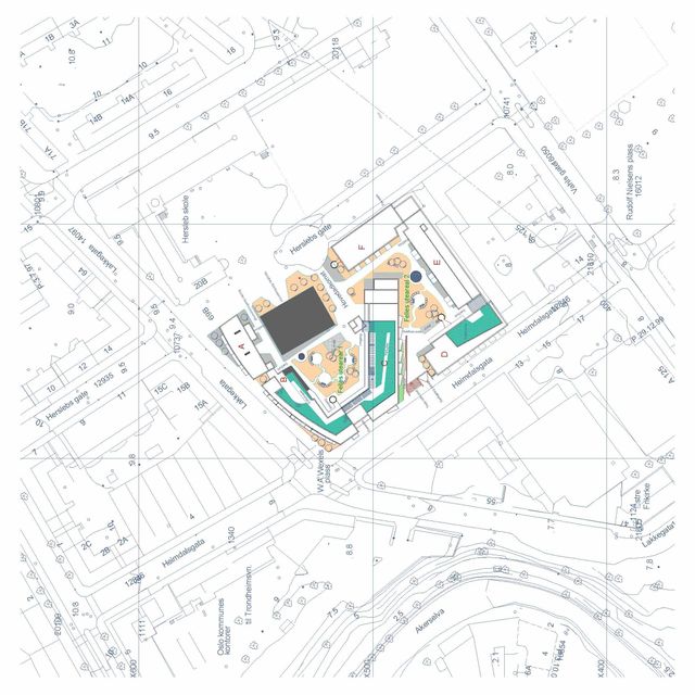 Situasjon og utomhus av Wexels plass
