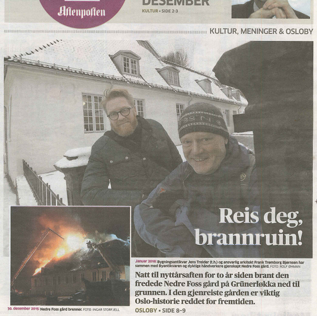 Side fra Aftenposten
