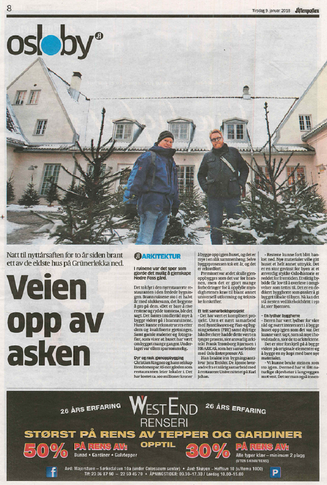 Side fra Aftenposten