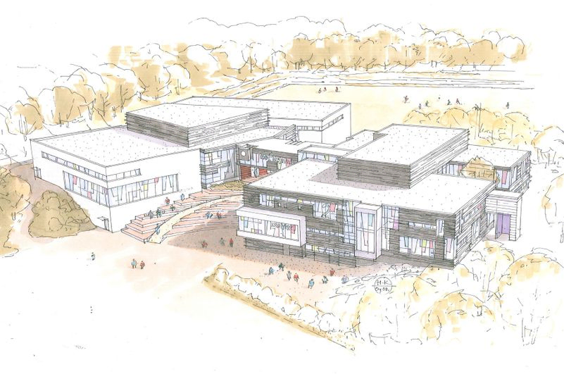 Illustrasjon av Nøkkeland skole