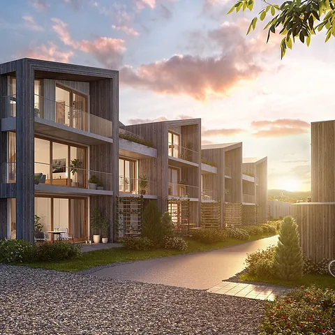 Illustrasjon av Boligprosjekt på Gjøvik, Bondelia park