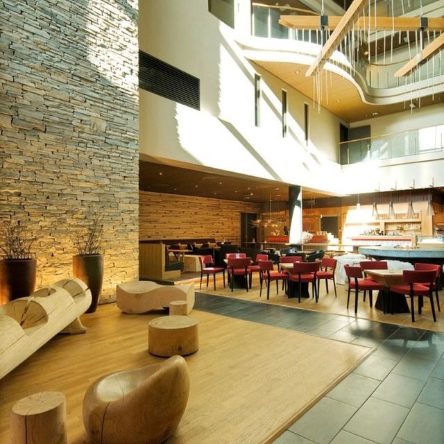 Interiørbilde av hotell i Trysil