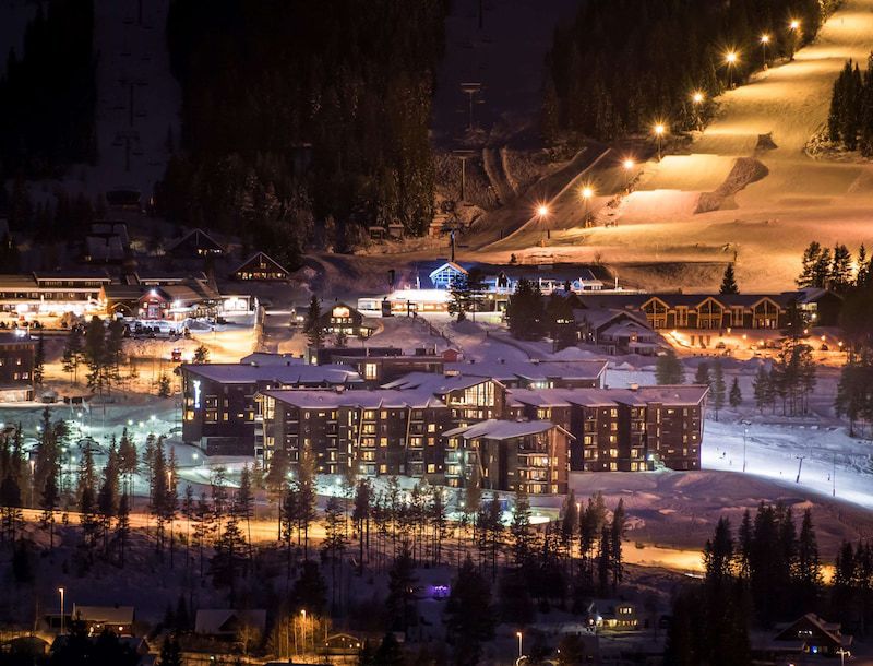 Skihotell på bunn av skibakken på Trysil