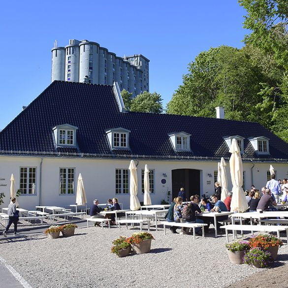 Nedre Foss gård restaurant ved Vulkan i Oslo