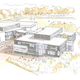 Illustrasjon av Nøkkeland skole