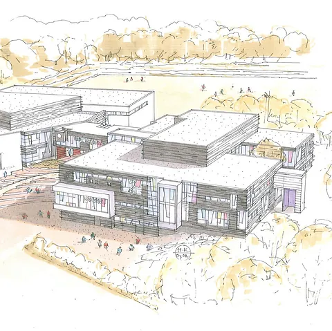 Illustrasjon av Nøkkeland skole