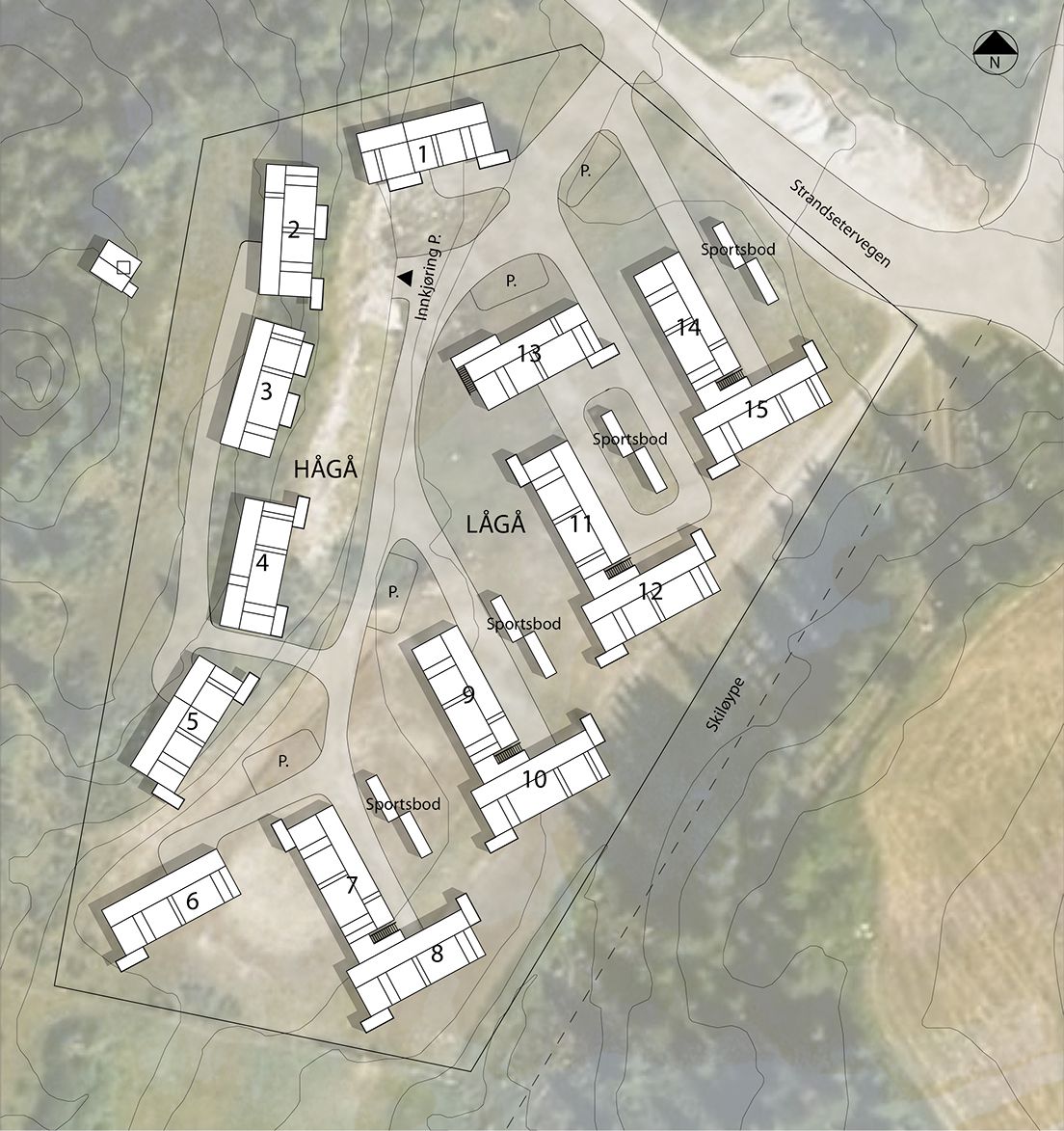 Situasjonsplan av Kvitplassen