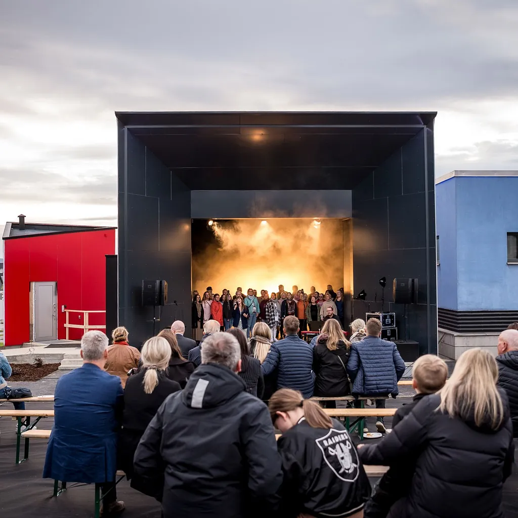 Illustrasjon av paviljong og black box på Nordland teater